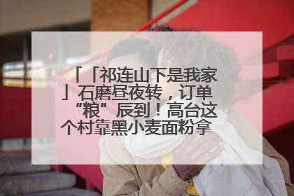 「祁连山下是我家」石磨昼夜转，订单“粮”辰到！高台这个村靠黑小麦面粉拿下成立来最大订单