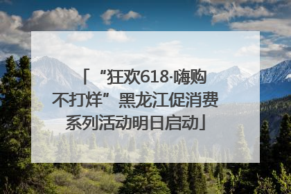 “狂欢618·嗨购不打烊”黑龙江促消费系列活动明日启动