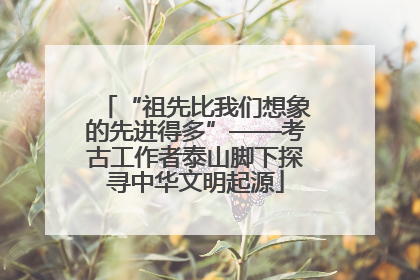 “祖先比我们想象的先进得多”——考古工作者泰山脚下探寻中华文明起源