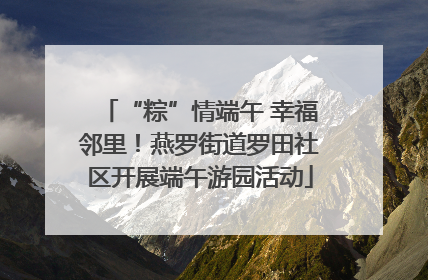 “粽”情端午 幸福邻里！燕罗街道罗田社区开展端午游园活动