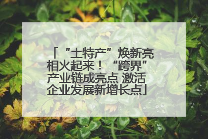 “土特产”焕新亮相火起来！“跨界”产业链成亮点 激活企业发展新增长点