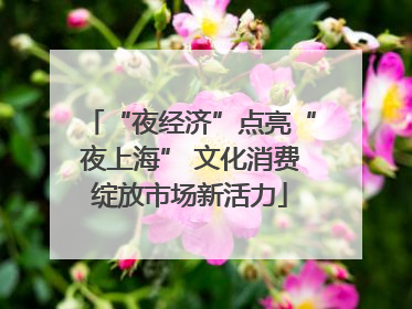 “夜经济”点亮“夜上海” 文化消费绽放市场新活力