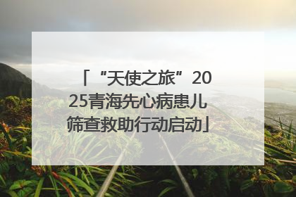 “天使之旅”2025青海先心病患儿筛查救助行动启动
