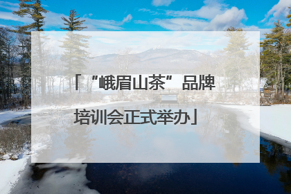 “峨眉山茶”品牌培训会正式举办