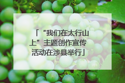 “我们在太行山上”主题创作宣传活动在涉县举行