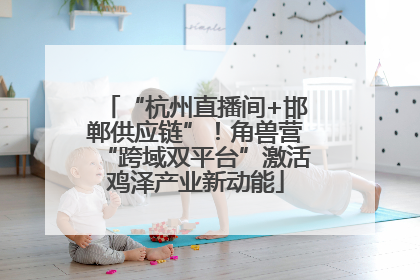 “杭州直播间+邯郸供应链”！角兽营“跨域双平台”激活鸡泽产业新动能