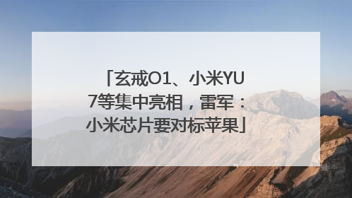 玄戒O1、小米YU7等集中亮相，雷军：小米芯片要对标苹果