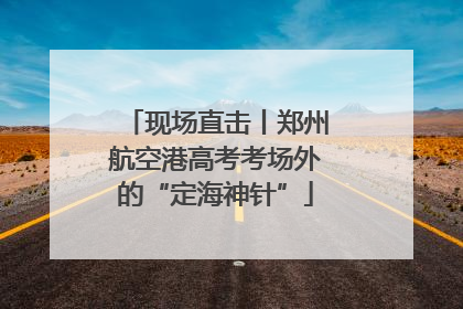 现场直击丨郑州航空港高考考场外的“定海神针”