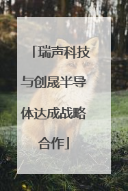 瑞声科技与创晟半导体达成战略合作