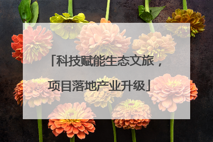 科技赋能生态文旅，项目落地产业升级