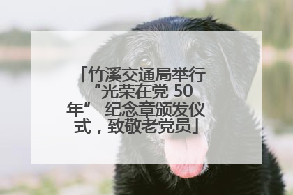 竹溪交通局举行 “光荣在党 50 年” 纪念章颁发仪式，致敬老党员