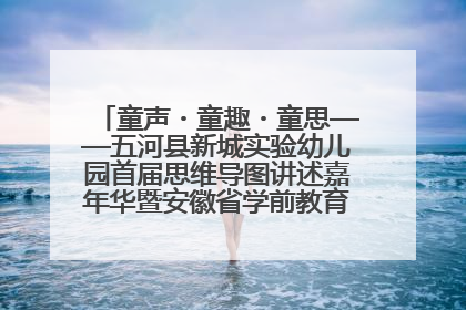 童声・童趣・童思——五河县新城实验幼儿园首届思维导图讲述嘉年华暨安徽省学前教育教研基地园项目阶段性成果展示活动