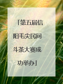 第五届信阳毛尖民间斗茶大赛成功举办