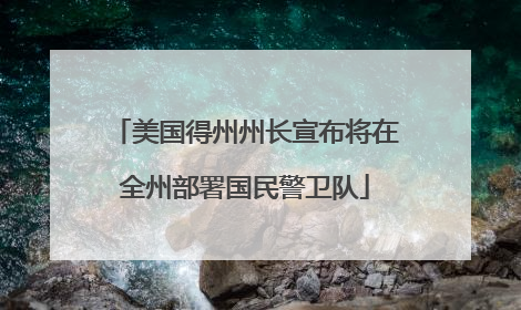 美国得州州长宣布将在全州部署国民警卫队