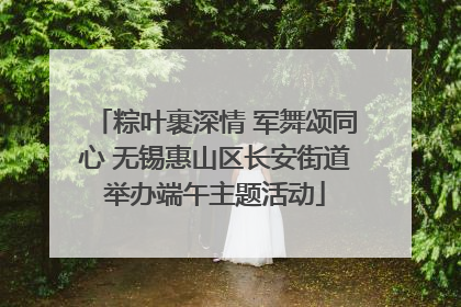 粽叶裹深情 军舞颂同心 无锡惠山区长安街道举办端午主题活动