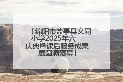 绵阳市盐亭县文同小学2025年六一庆典暨课后服务成果展圆满落幕