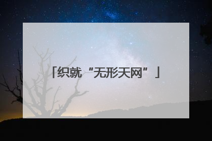 织就“无形天网”
