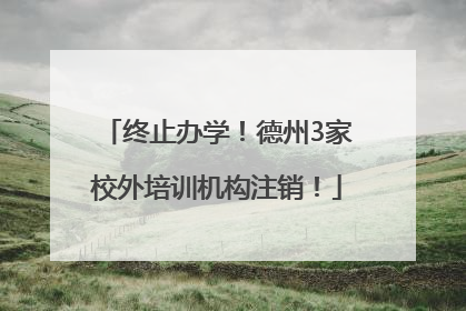 终止办学！德州3家校外培训机构注销！
