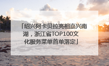 绍兴阿卡贝拉亮相嘉兴南湖，浙江省TOP100文化服务菜单首单落定