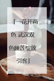一花开两色 武汉双色睡莲绽放引客
