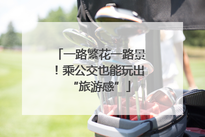 一路繁花一路景！乘公交也能玩出“旅游感”