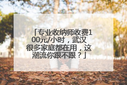 专业收纳师收费100元/小时，武汉很多家庭都在用，这潮流你跟不跟？