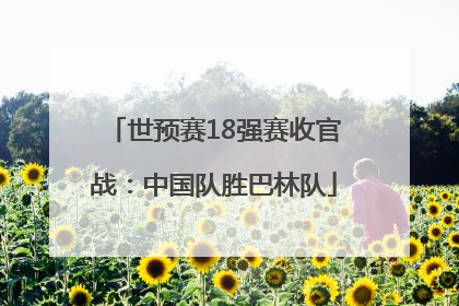 世预赛18强赛收官战：中国队胜巴林队