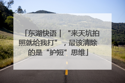 东湖快语｜“来天坑拍照就给我打”，最该清除的是“护短”思维