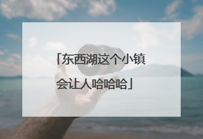 东西湖这个小镇会让人哈哈哈