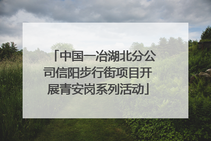 中国一冶湖北分公司信阳步行街项目开展青安岗系列活动