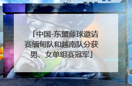 中国-东盟藤球邀请赛缅甸队和越南队分获男、女单组赛冠军