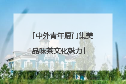 中外青年厦门集美品味茶文化魅力