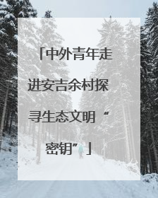 中外青年走进安吉余村探寻生态文明“密钥”