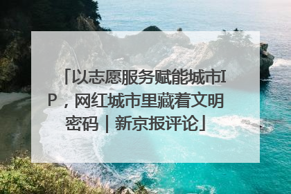 以志愿服务赋能城市IP，网红城市里藏着文明密码｜新京报评论