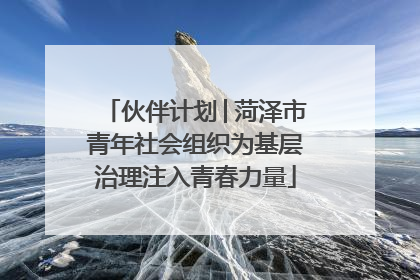 伙伴计划│菏泽市青年社会组织为基层治理注入青春力量