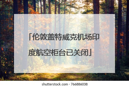 伦敦盖特威克机场印度航空柜台已关闭