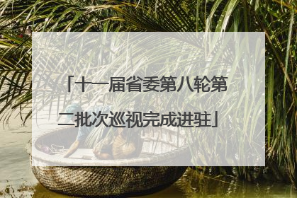 十一届省委第八轮第二批次巡视完成进驻