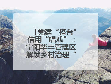 党建“搭台”信用“唱戏”：宁阳华丰管理区解锁乡村治理“信用密码”