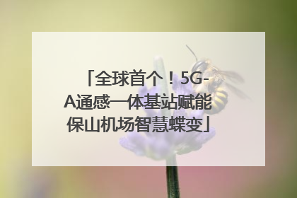 全球首个！5G-A通感一体基站赋能保山机场智慧蝶变