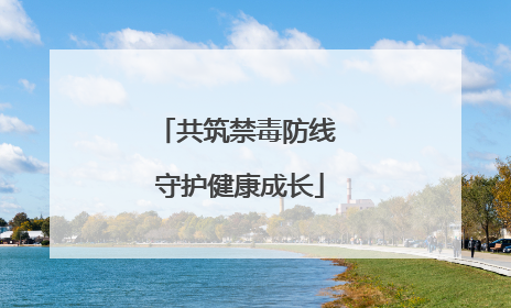 共筑禁毒防线 守护健康成长