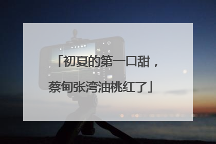 初夏的第一口甜，蔡甸张湾油桃红了