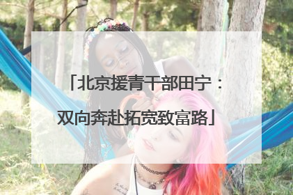 北京援青干部田宁：双向奔赴拓宽致富路