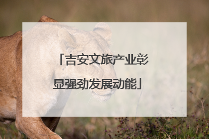 吉安文旅产业彰显强劲发展动能