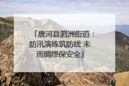 唐河县泗洲街道：防汛演练筑防线 未雨绸缪保安全