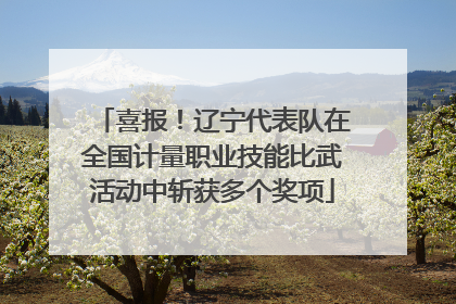 喜报！辽宁代表队在全国计量职业技能比武活动中斩获多个奖项