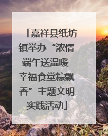 嘉祥县纸坊镇举办“浓情端午送温暖 幸福食堂粽飘香”主题文明实践活动