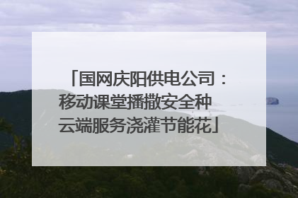 国网庆阳供电公司：移动课堂播撒安全种 云端服务浇灌节能花