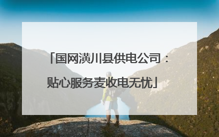 国网潢川县供电公司：贴心服务麦收电无忧