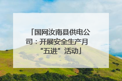 国网汝南县供电公司：开展安全生产月“五进”活动
