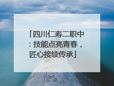 四川仁寿二职中：技能点亮青春，匠心接续传承